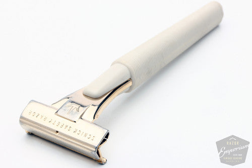 Schick 1960s Injector Razor Gold Head Cream Handle