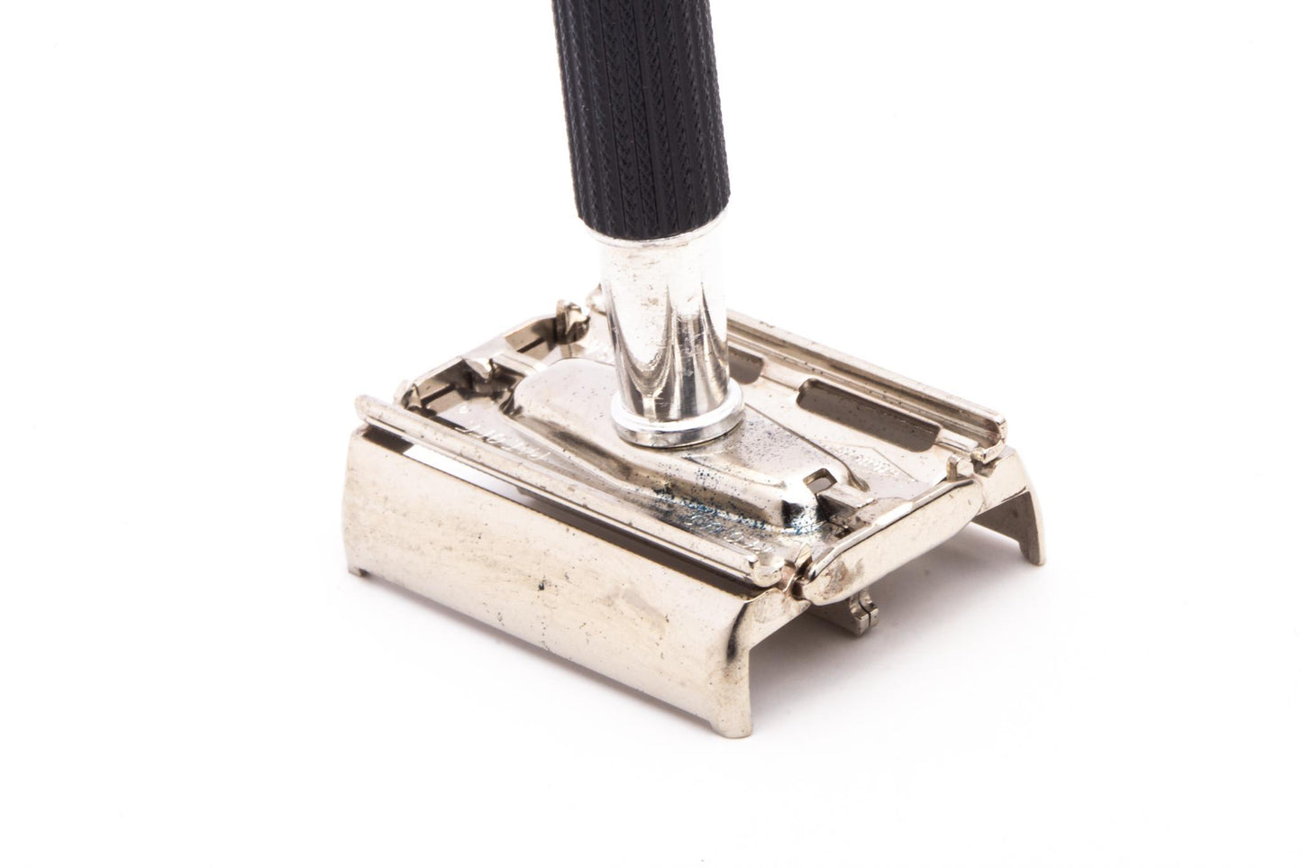 1970 P4 Gillette Black Handle Super Speed Safety Double Edge Razor | Original Condition