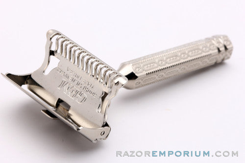 1930's Gem Junior Single Edge Safety Razor / Factory Nickel Revamp