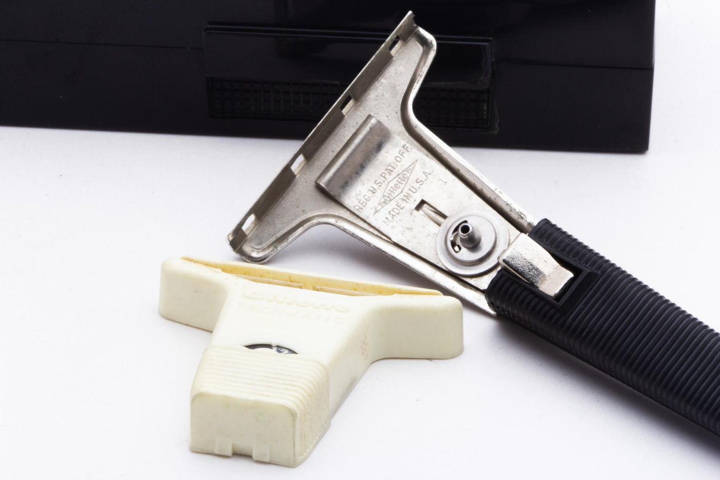 1967 M1 Gillette Techmatic Razor with Case | Original Condition