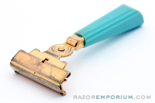 1940s Schick Gold Injector Bakelite Handle in Original Case