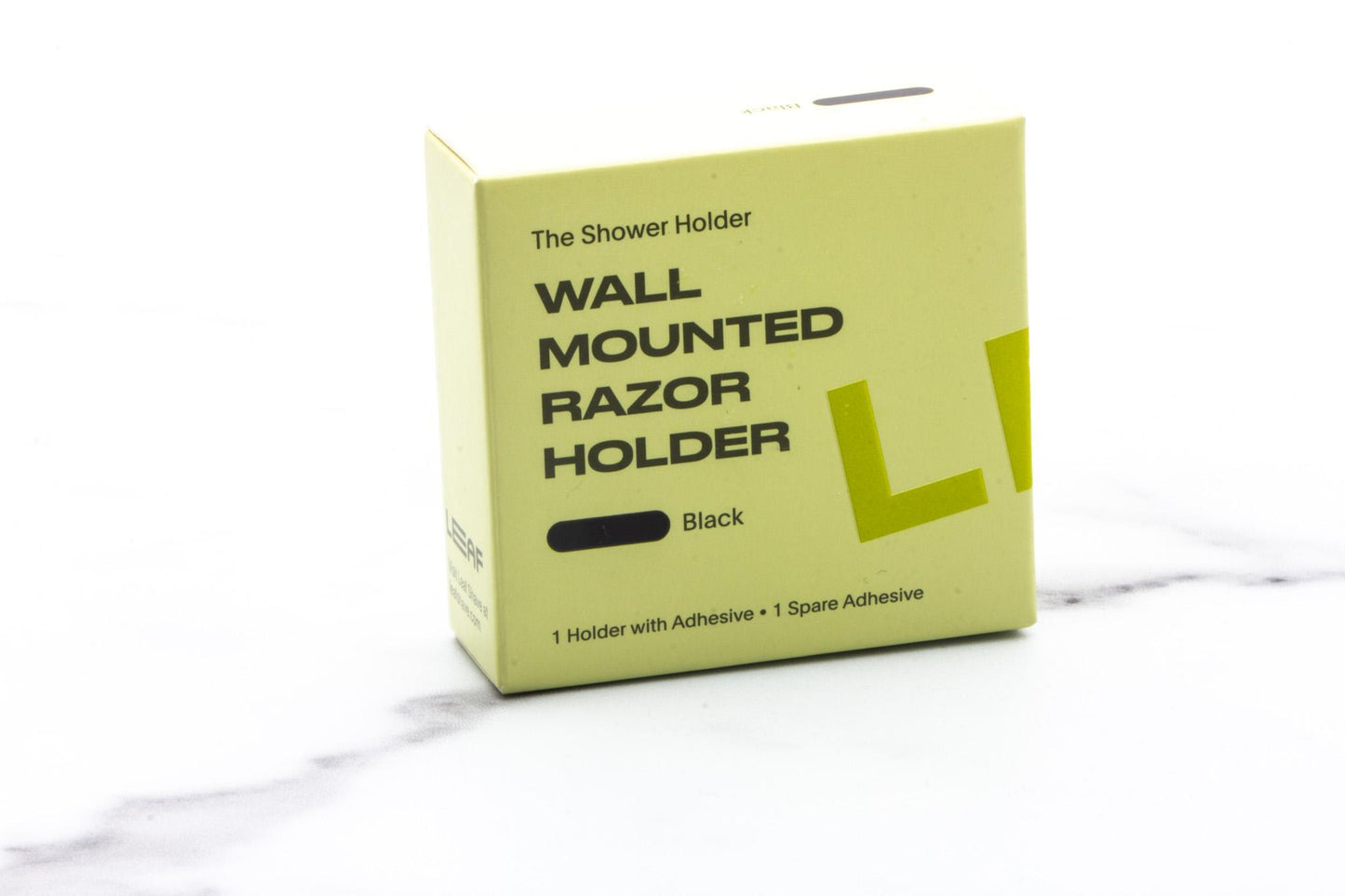 Leaf | Wall Mounted Razor Holder - Black
