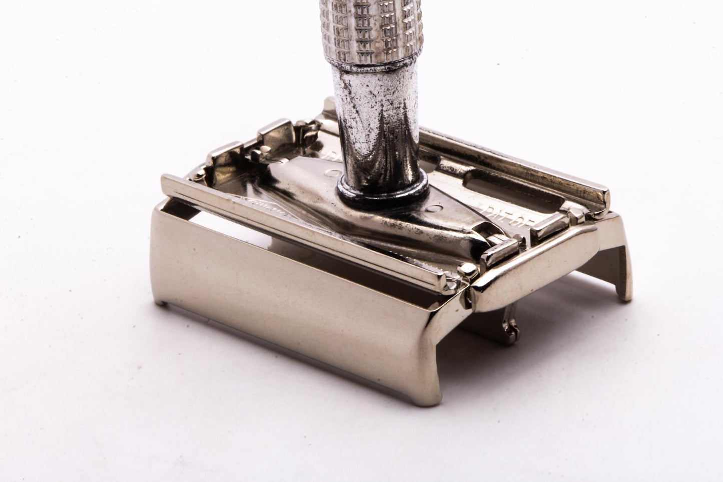 1956 B4 Gillette Blue Tip Light Double Edge Super Speed | Factory Nickel Revamp