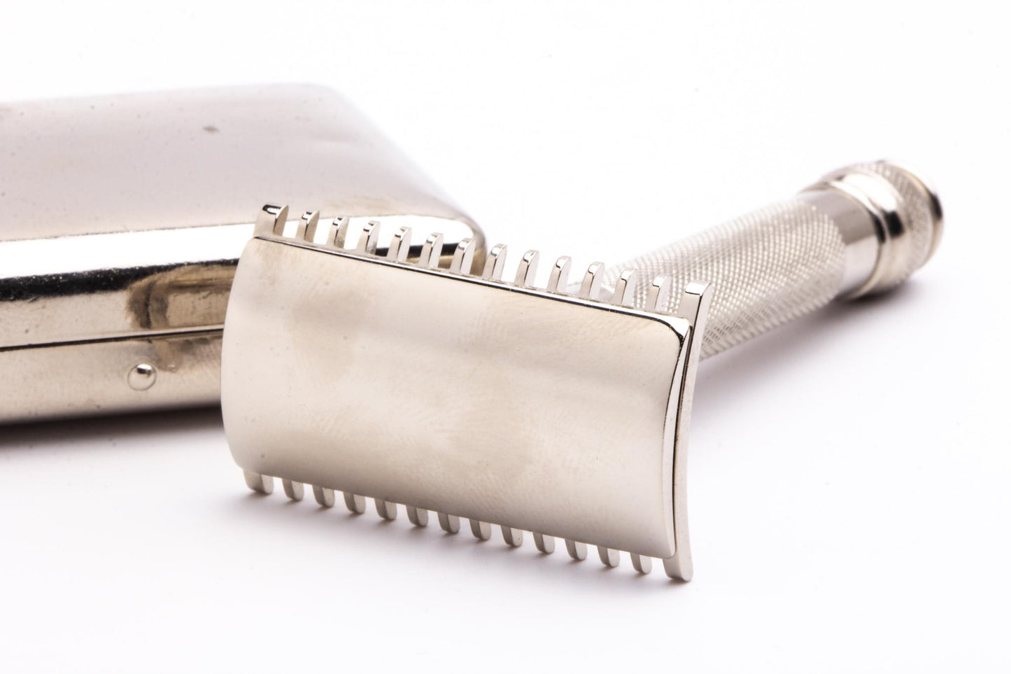 1911 Gillette Silver Pocket Edition w/ Replica Handle Razor Set | Made In Canada