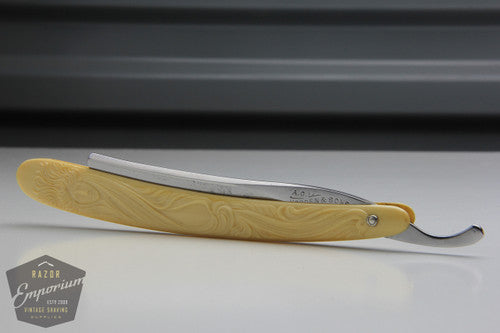 5/8" A.G. Horden & Sons Hollow Grind Straight Razor w/ Woman Face Scales | Sheffield, England