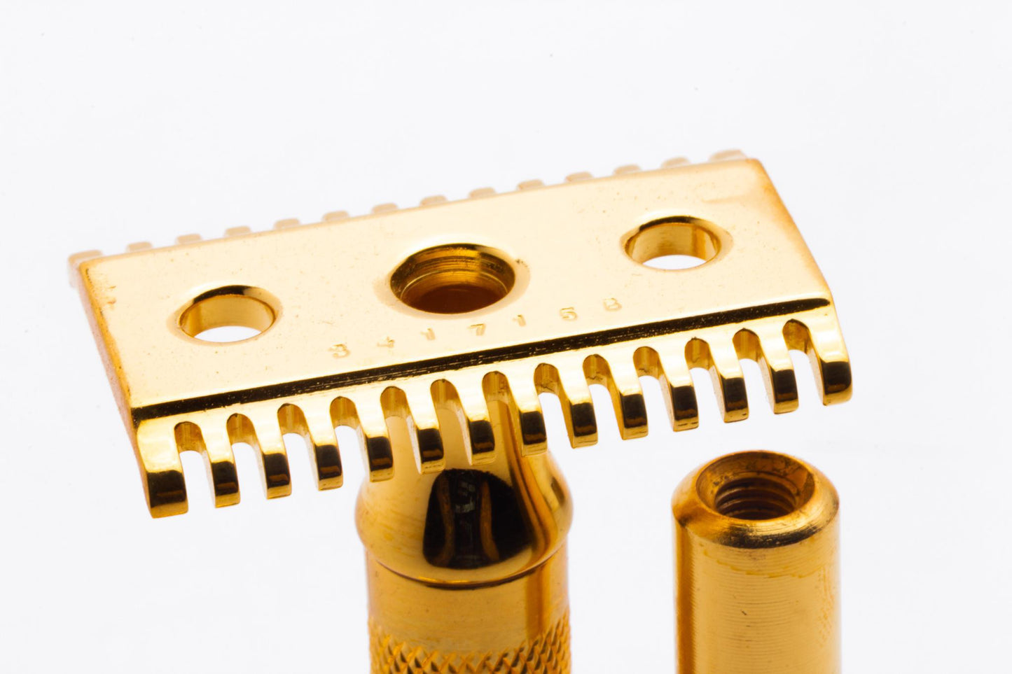 1922 Gillette Big Fellow DE Safety Razor Set | 24K Gold Revamp