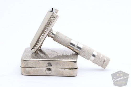 Hoffritz 1960s Travel Slant Double Edge Razor