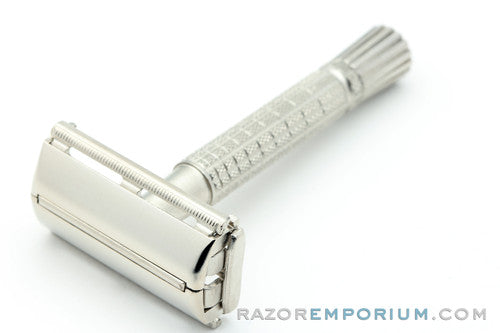 1960 Gillette Flare Tip Super Speed Safety Razor | Satin Nickel Revamp