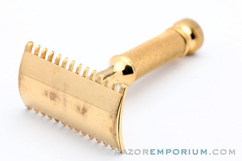 1920 Gillette Milady Decollete DE Safety Razor in White Case
