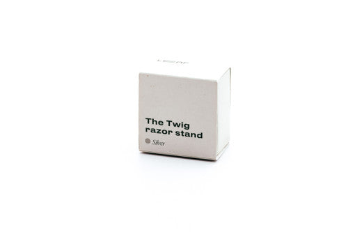 The Twig Razor Stand LEAF | Silver