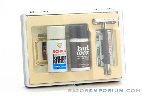 1960's Schick Eversharp 'Krona' Double Edge Safety Razor Set