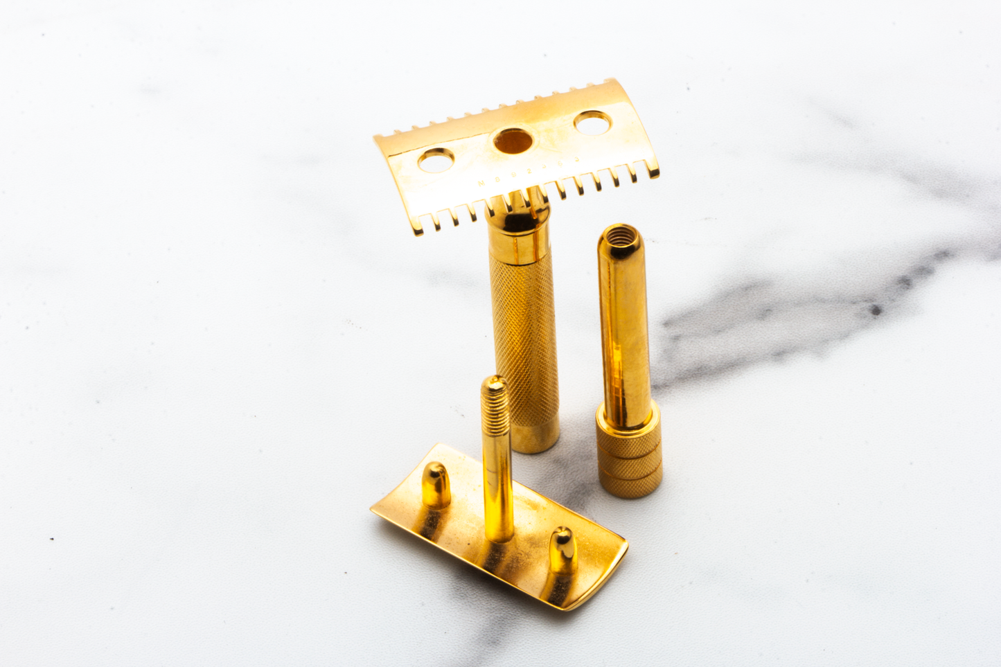 1920's Gillette Gold Old Type Single Ring Travel Combination Set with Brush | Original Condition