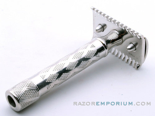 1922 Gillette New Improved "Monogrammed" DE Safety Razor | Nickel Revamp