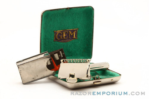 1930's Gem 1912 Style Single Edge Safety Razor Set