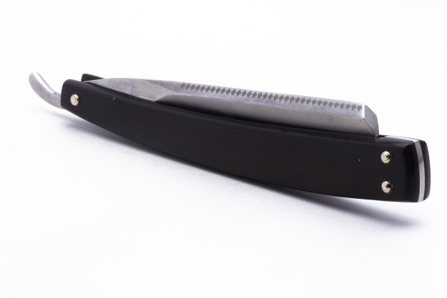 6/8" Dovo Solingen "Carre" Ebony Wood Handle Straight Razor