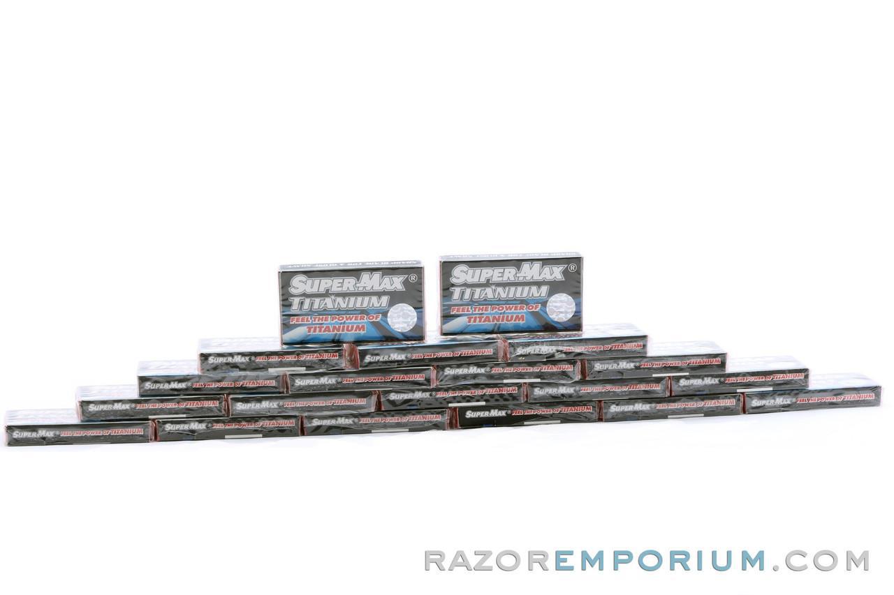 Super Max Titanium Double Edge (DE) Razor Blades