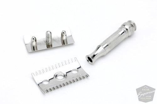 1920's Gillette Milady Decollete DE Revamp Safety Razor with Travel Case