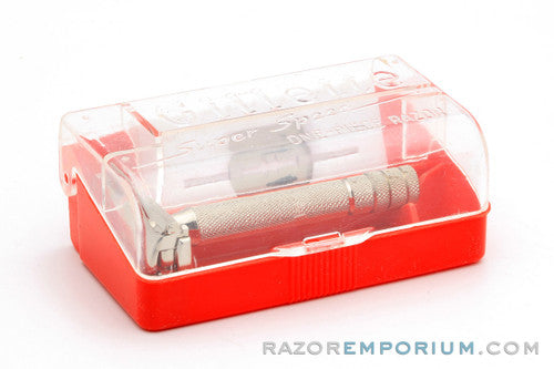 1947-51 Gillette Super Speed TTO Safety Razor with Styrene Case