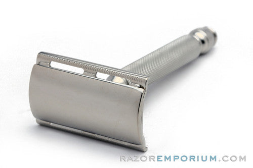 1956 Gillette Ball End Tech DE Safety Razor Factory Nickel Revamp