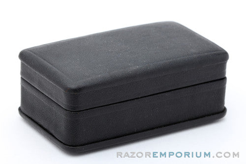 1921 Gillette New Standard Safety Razor in Original Black Leather Case Silver Revamp