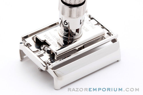 1959 Gillette $1.95 Fatboy Adjustable Safet Razor with Case E4 | Rhodium Revamp