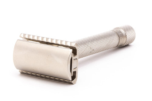 Variant Adjustable Parker Satin Chrome Double Edge Safety Razor | Pre-Owned