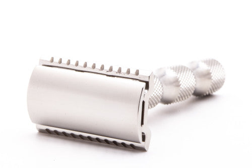 Weber Safety Razor w/ Stainless Steel Wave Handle | Made in USA