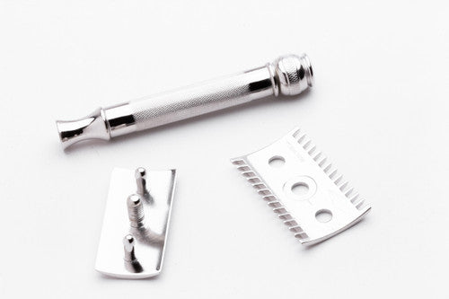 1930's Gillette Ball End Old Type DE Safety Razor | Rhodium Revamp
