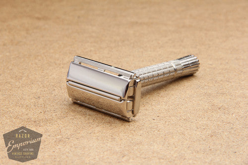 Gillette 1954 Flair Tip Super Speed Safety Razor Z2 * Nickel REVAMPED
