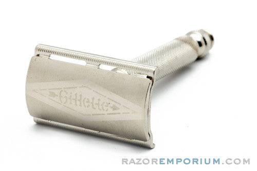 1960 Gillette Ball End Tech Razor Electro Etched Logo