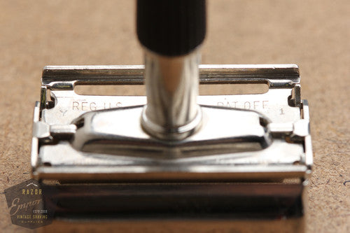 Gillette 1953 Black Handle Super Speed Safety Razor