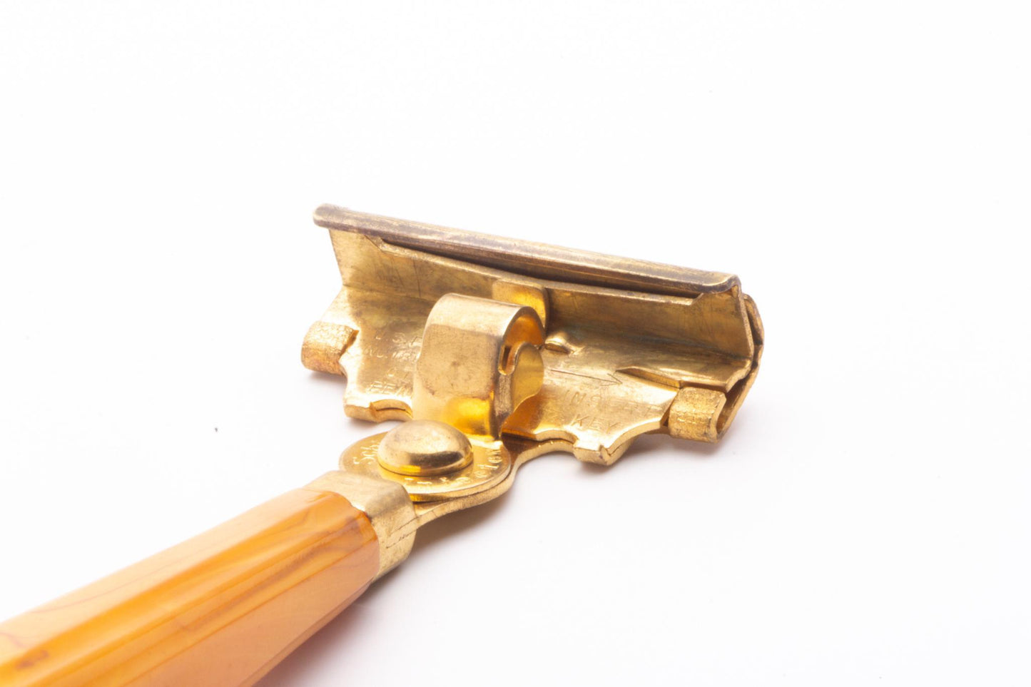 1940's Schick Gold Injector With Bakelite Handle & Case | Original Condition