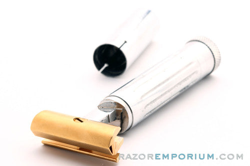 1920's Schick Type A Gold Repeating Injector Razor - MINT