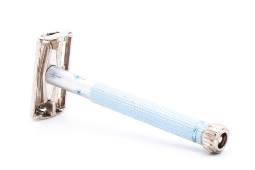 1963 I1 Gillette Lady Blue Star Double Edge Safety Razor | Original Condition