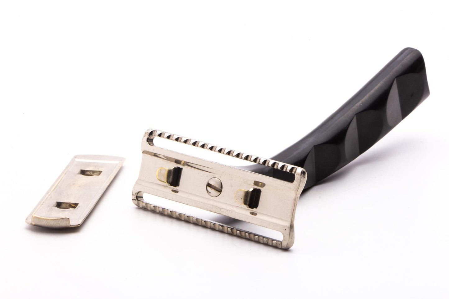 Durham Duplex Double Edge Safety Razor with Black Unique Handle | Original Condition