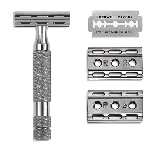 Rockwell 6C Gun Metal Adjustable Double Edge Safety Razor