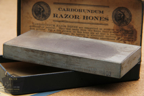 2.25" x 4.5" Carborundum Straight Razor Sharpening Stone
