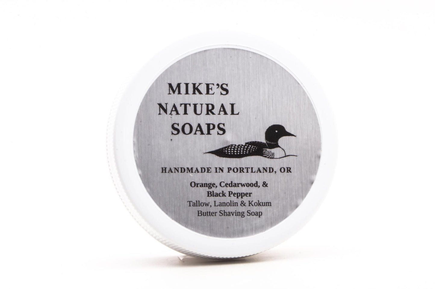 Mike's Natural Soap | Orange, Cedarwood, Black Pepper Shaving Soap