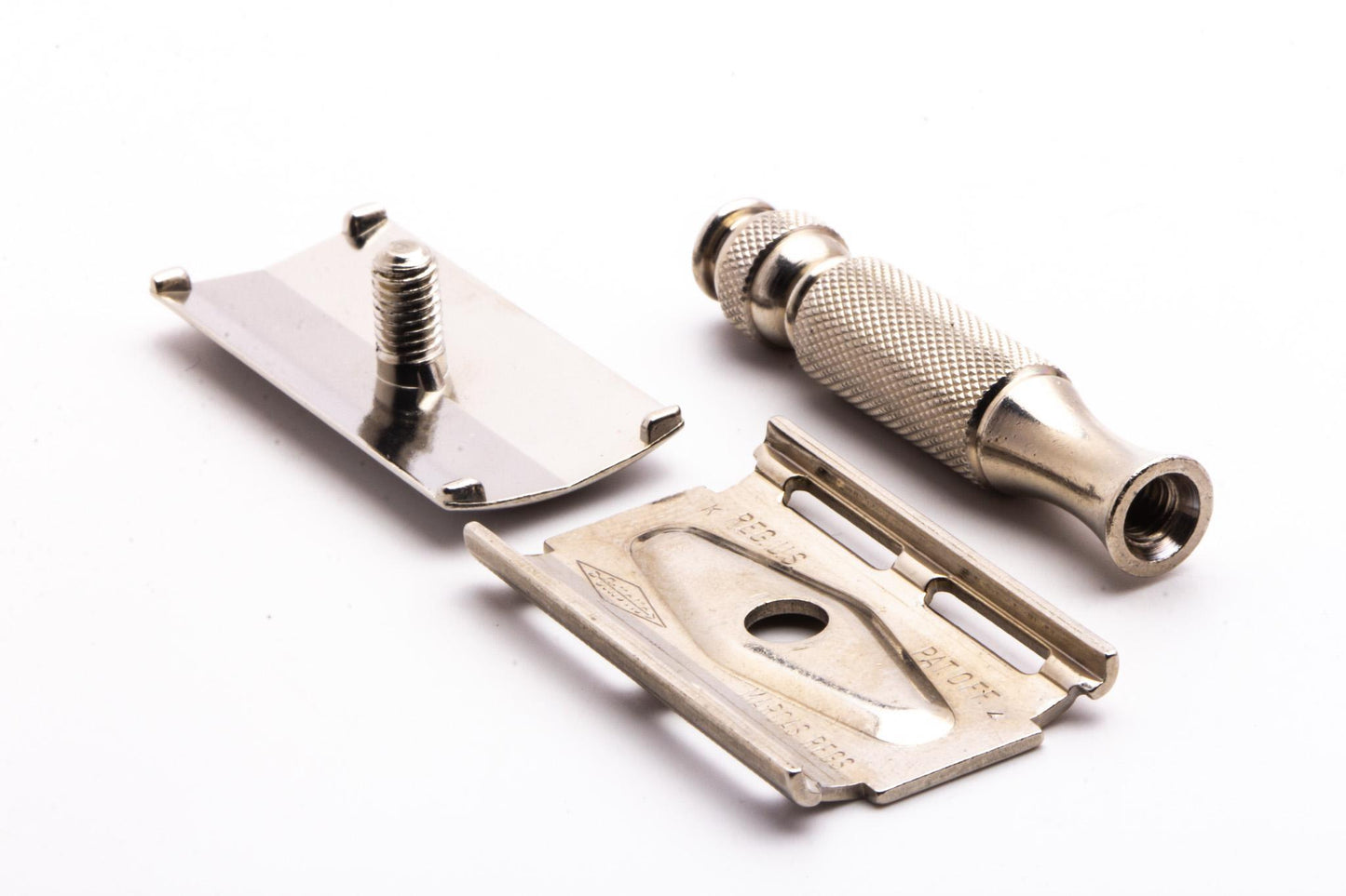 1965 K4 Gillette Ball End Travel Double Edge Safety Razor Set with Case | Original Condition