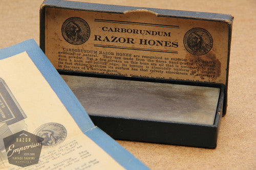 2.25" x 4.5" Carborundum Straight Razor Sharpening Stone