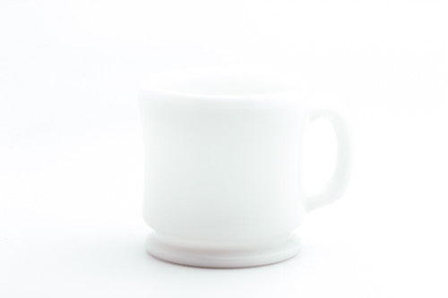 Vintage White Wet Shaving Mug