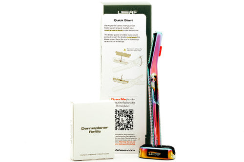 Leaf Dermaplaner Kit With Stand And Refill Blades