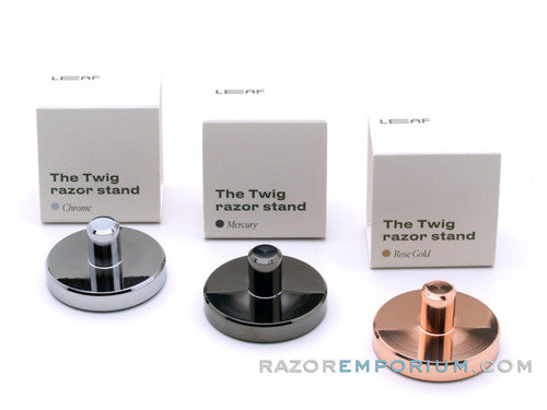 The Twig Razor Stand LEAF | Rose Gold