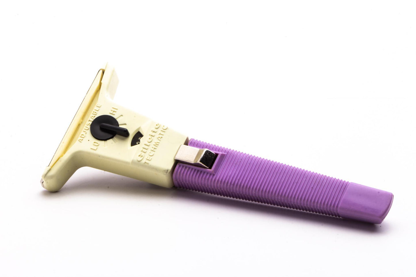 1970 P4 Gillette Purple Techmatic Safety Razor | Original Condition