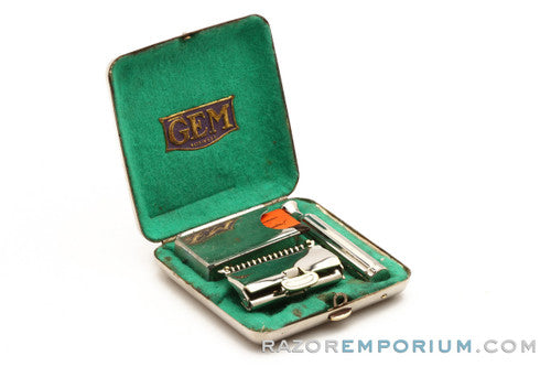 1930's Gem 1912 Style Single Edge Safety Razor Set