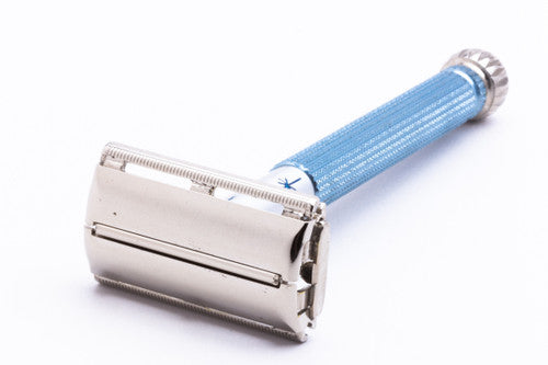 1965 Gillette Blue Star Lady Gillette Double Edge Safety Razor K4