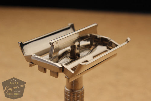 Gillette 1957 C3 Flair Tip Super Speed Safety Razor * Nickel REVAMPED