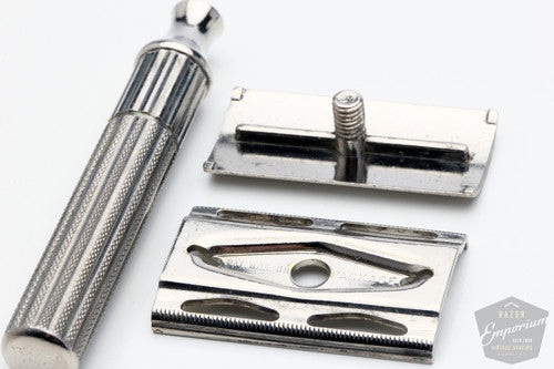 Gillette 1940s Fat Handle Tech (DE) Safety Razor