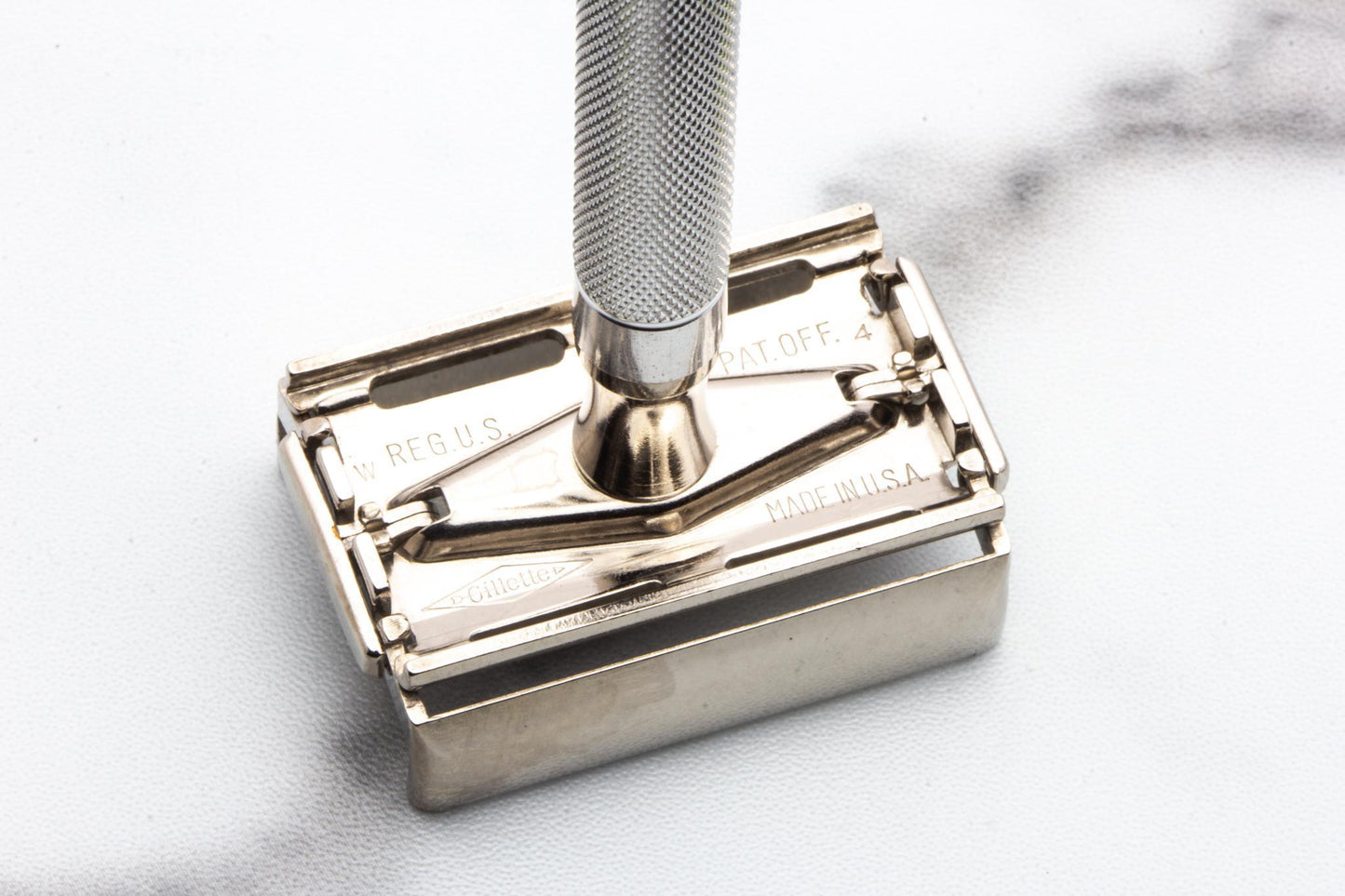 1951 W4 Gillette Black Tip Super Speed in Blue Styrene Case | Original Condition