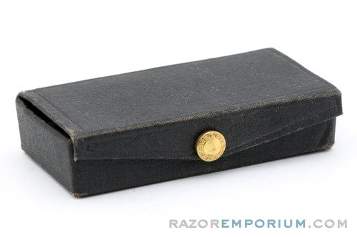 1918 Liberty Single Edge Safety Razor Orig Black Leather Case